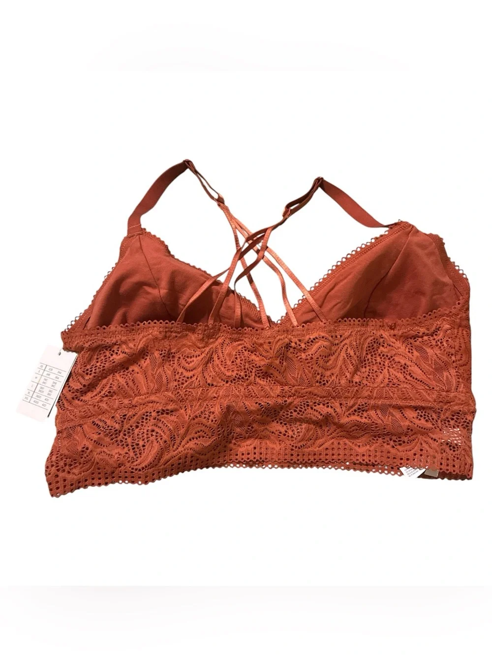 Auden Lace Bralette in Taffy Orange